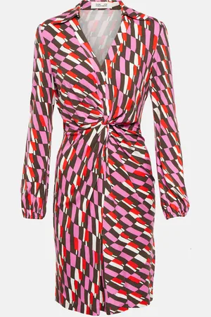 Diane von Furstenberg Robe portefeuille imprimée