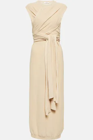 LEMAIRE Robe midi portefeuille en coton