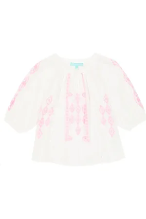 Melissa Odabash Blouse Baby Aliyah brodée