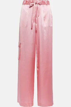 LOVESHACKFANCY Pantalon cargo Cedric en soie