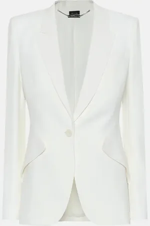 Alexander McQueen Blazer en crêpe