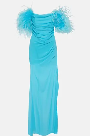 GIUSEPPE DI MORABITO Robe longue à plumes