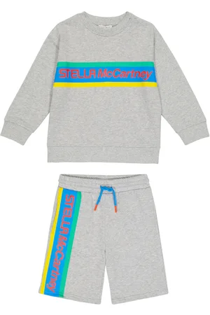 Stella McCartney Ensemble de survêtement en coton à logo