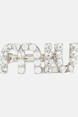 Miu Miu Barrette à logo et ornements