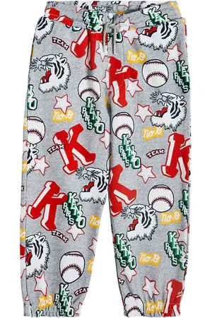Kenzo Pantalon de survêtement imprimé en coton