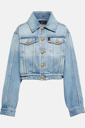 Balmain Veste raccourcie en jean