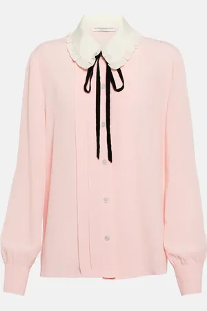 Alessandra Rich Blouse en soie mélangée