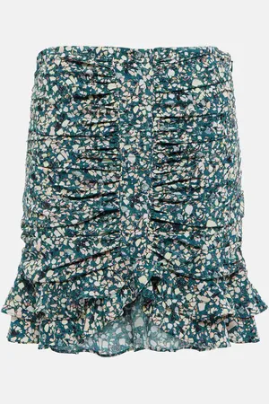 Isabel Marant Mini-jupe Milendi en soie mélangée