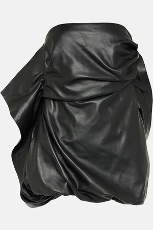 The Attico Robe bustier en cuir