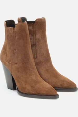 Saint Laurent Bottines Theo 95 en daim