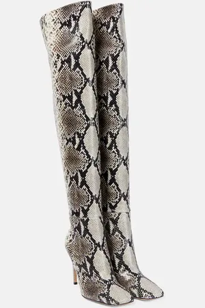 Gianvito Rossi Cuissardes en cuir embossé