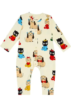 Mini Rodini Bébé – Combi-short MiniBabies imprimée en coton