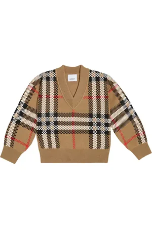 Burberry Pull Holly en laine mélangée à carreaux
