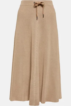 Brunello Cucinelli Jupe midi en coton
