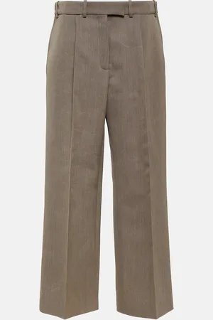 The Row Pantalon ample Roan en laine et soie
