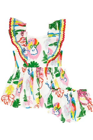 Stella McCartney Bébé – Ensemble robe et culotte bloomer imprimées en coton
