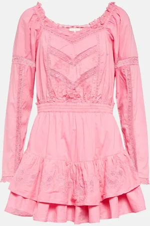 LOVESHACKFANCY Robe Sanaya en coton
