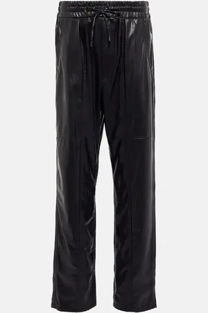 Marant Etoile Pantalon droit Brina en cuir synthétique
