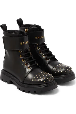 Balmain Bottes en cuir à ornements