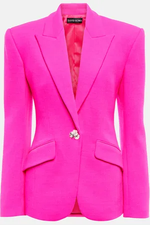 DAVID KOMA Blazer en laine mélangée à ornements