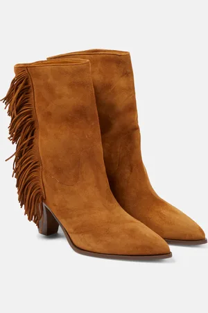Aquazzura Bottines Marfa en daim