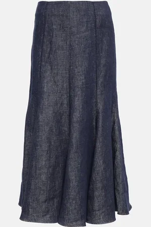 GABRIELA HEARST Jupe midi en lin