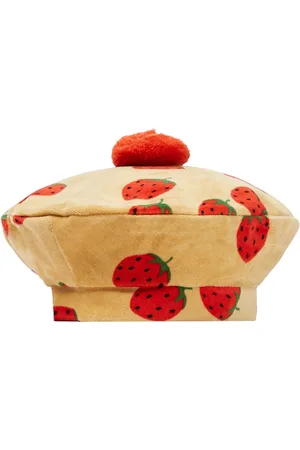Mini Rodini Béret imprimé en velours de coton