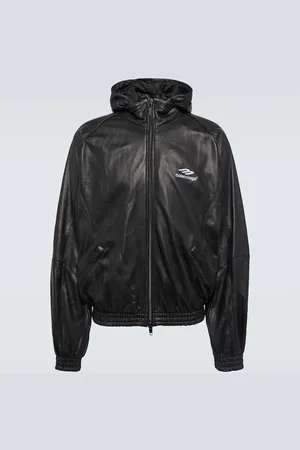 Balenciaga Veste de survêtement 3B Sports Icon en cuir