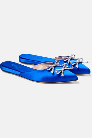 Giambattista Valli Mules en satin à ornements
