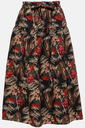 ULLA JOHNSON Jupe midi Fernanda en coton