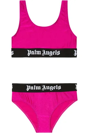Palm Angels Bikini métallisé à logo