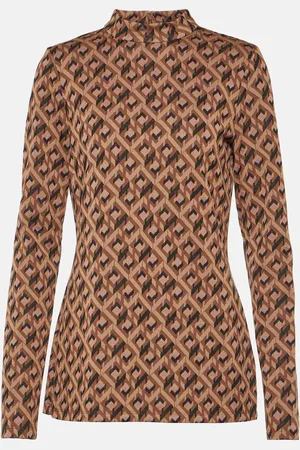 Diane von Furstenberg Top Birdie imprimé
