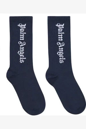 Palm Angels Chaussettes en coton mélangé à logo