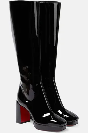 Christian Louboutin Bottes Alleo 90 en cuir verni