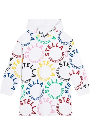 Stella McCartney Robe sweat-shirt en coton à logo
