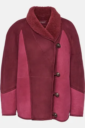 Marant Etoile Veste Abeni en daim et shearling
