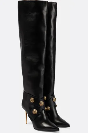 Balmain Bottes Alma en cuir
