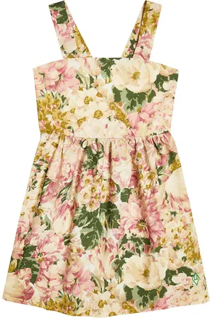 The Animals Observatory Robe Badger en coton à fleurs