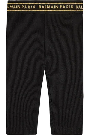 Balmain Bébé – Legging en laine mélangée à logo
