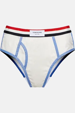 Thom Browne Culotte Oxford Stripe en coton et soie