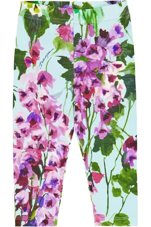 Dolce & Gabbana Bébé – Legging en coton mélangé à fleurs