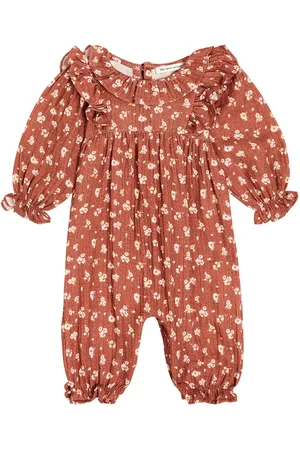 The New Society Bébé – Grenouillère Barbara en coton à fleurs