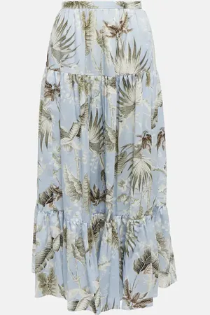 Erdem Jupe midi Olympia imprimée en coton