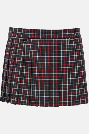 Miu Miu Mini-jupe en laine vierge à carreaux