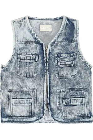 The New Society Gilet Rene en denim de coton
