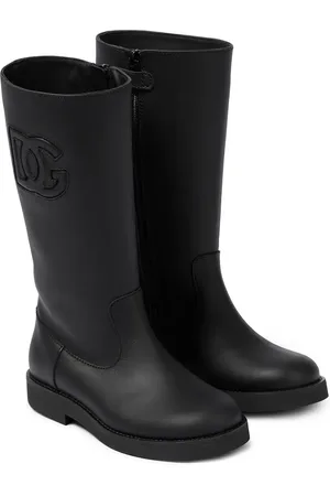 Dolce & Gabbana Bottes en cuir à logo