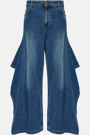 Burberry Jean ample à taille haute