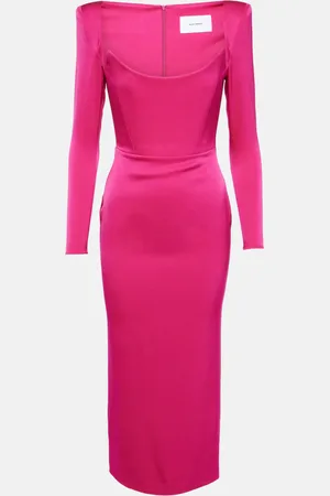 ALEX PERRY Robe midi en crêpe de satin