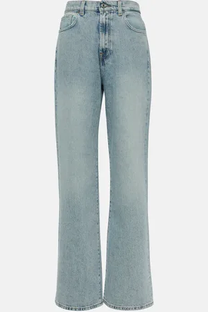 7 for all Mankind Jean droit à taille haute