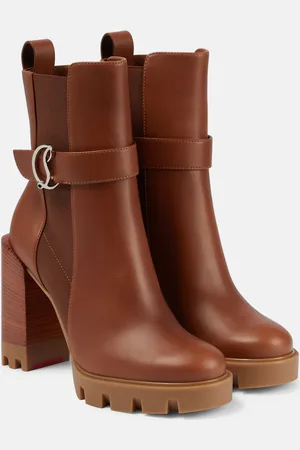 Christian Louboutin Bottines CL Chelsea Lug 100 en cuir